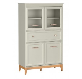 Pojemna witryna gablota kredens z szufladą oraz...