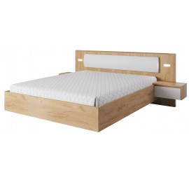 Solidne łóżko ze stelażem pod materac 160x200 XELO